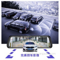 4K Touch screen rearview mirror dual lens